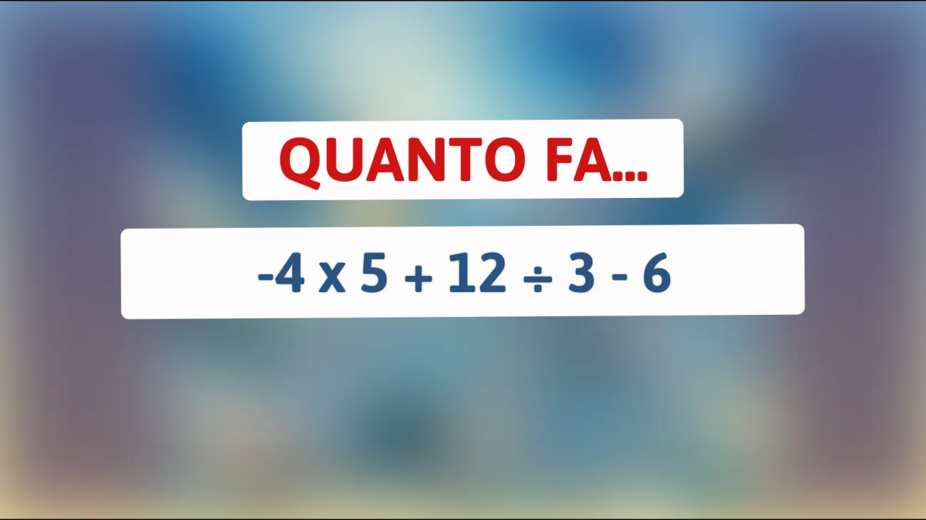 \"Solo i veri geni riescono a risolvere questo indovinello matematico!\""