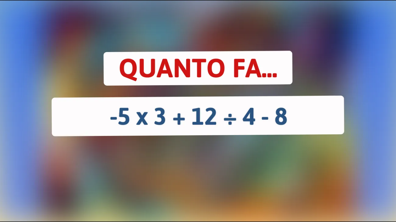 \"Svelato: Il Rompicapo Matematico che Solo l'1% delle Menti Geniali Riesce a Risolvere!\""