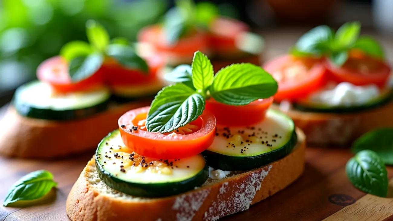 Bruschetta alici zucchine"