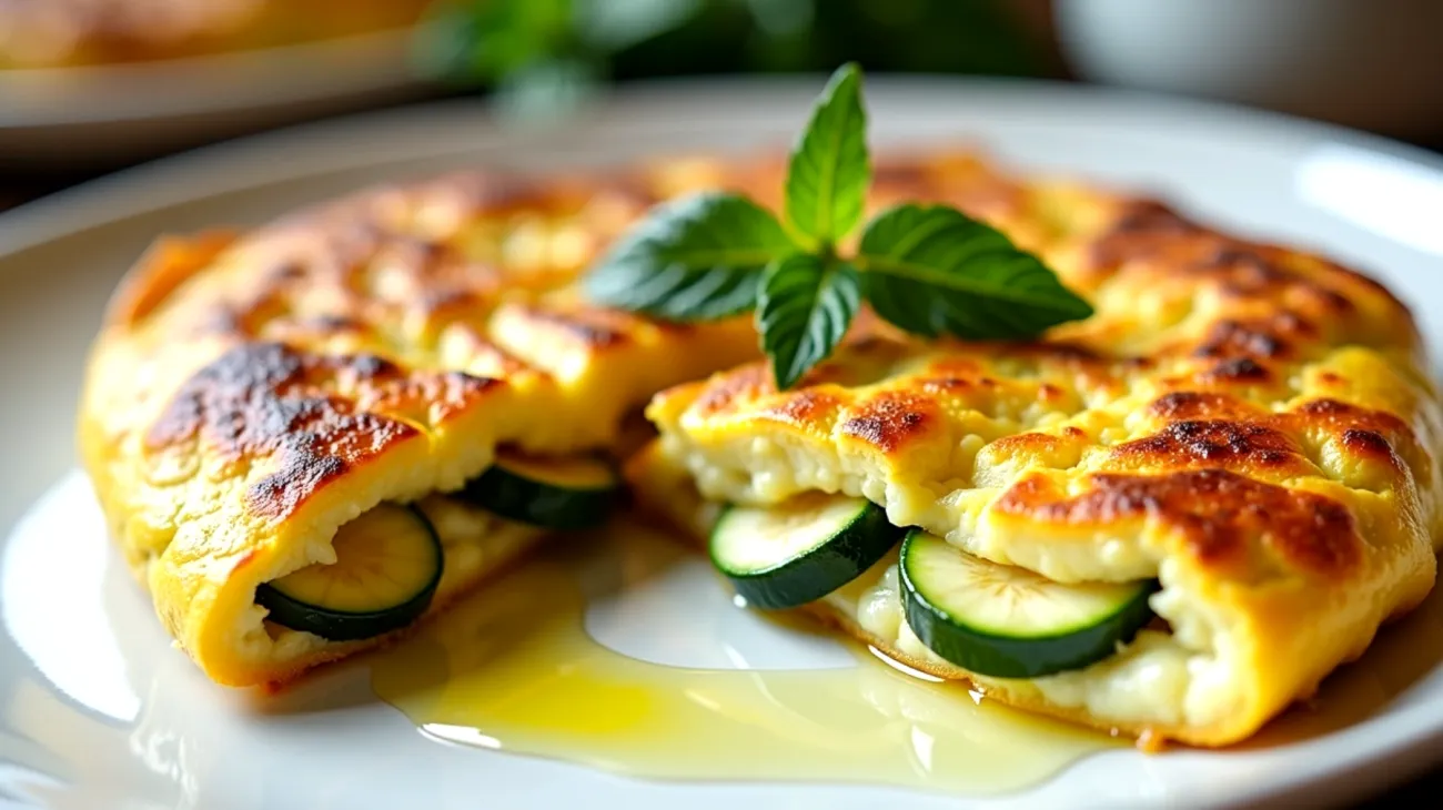 Frittatina del Campanile scamorza affumicata zucchine"