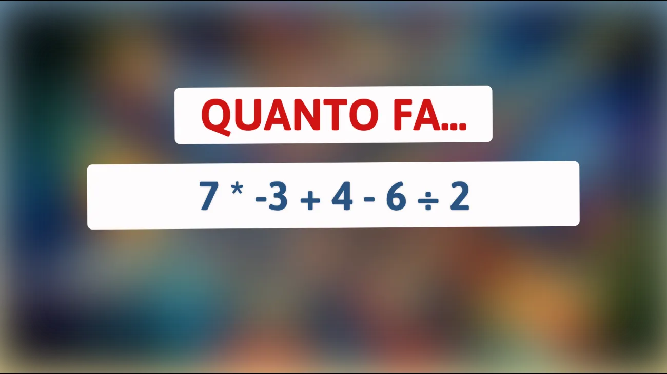 Sfida il tuo cervello con questo indovinello matematico: solo le menti più brillanti riusciranno a risolverlo! Sei tra loro?"