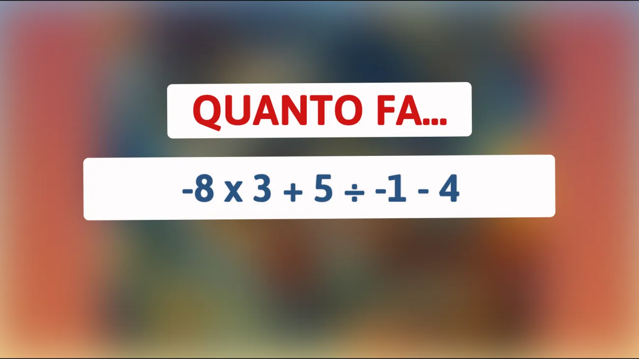 Solo i veri geni possono risolvere questo indovinello matematico – Sei abbastanza intelligente per trovare la risposta?"