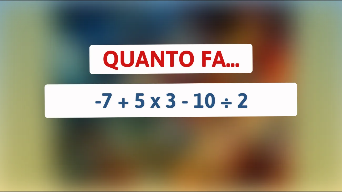 Solo il 2% della popolazione riesce a risolvere questo rompicapo matematico! Sei abbastanza intelligente per riuscirci? Scoprilo ora!"