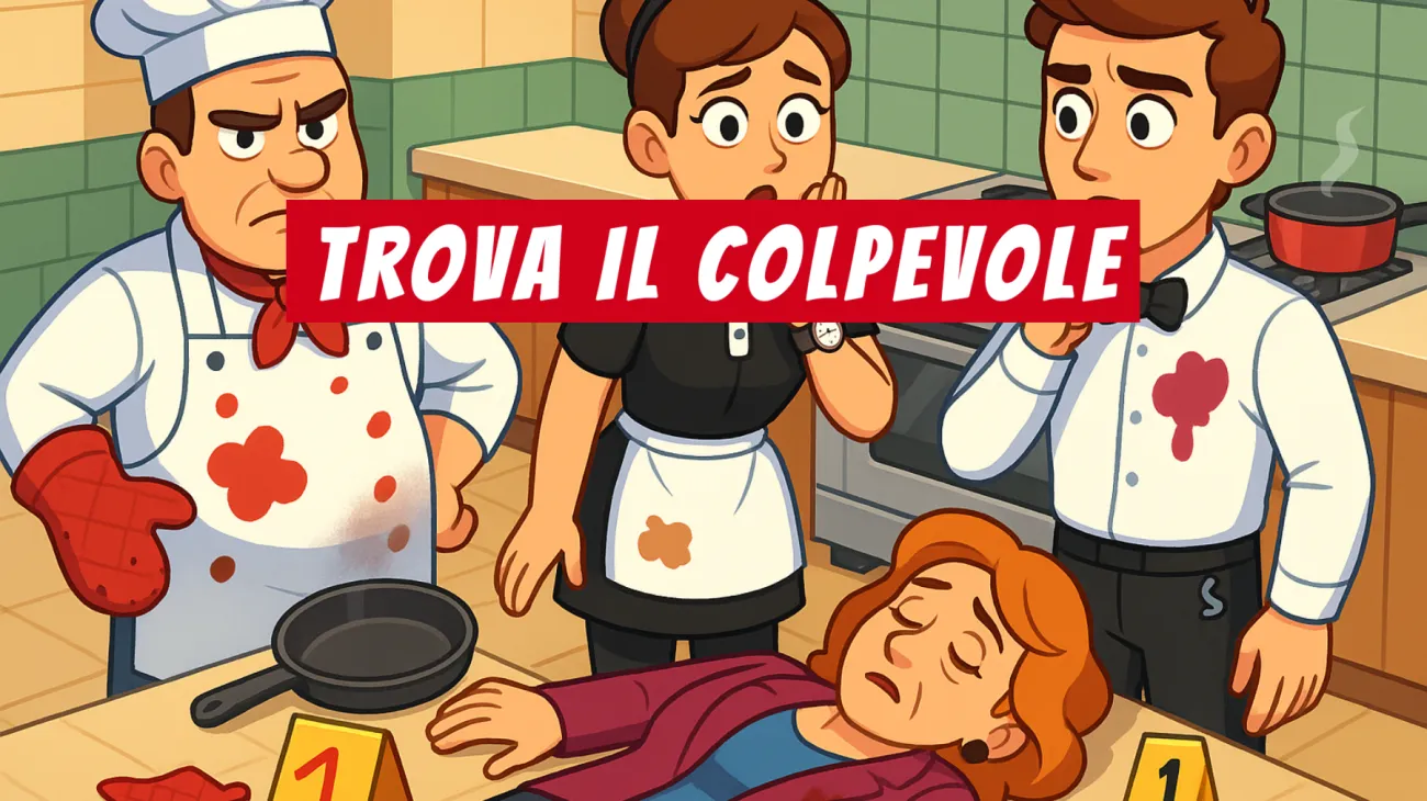 Solo il 3% delle persone riesce a risolvere questo indovinello: sei abbastanza geniale da scoprire il colpevole nel mistero in cucina?"