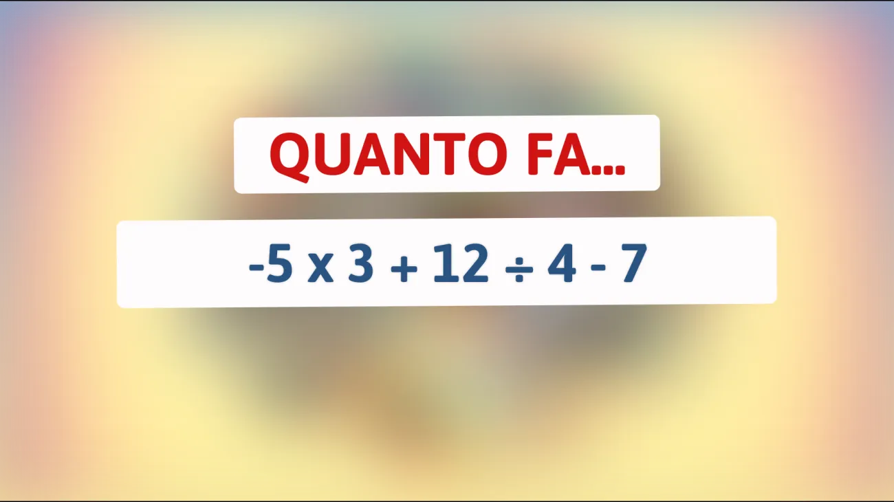 Vuoi scoprire se sei un genio? Risolvi questo enigma matematico che inganna il 90% delle persone!"